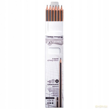 LYRA Graduate Graphite ołówki H 6 szt.