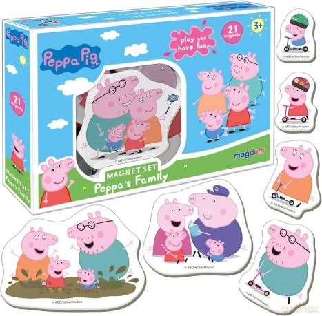 Magnesy Świnka Peppa Rodzina Peppy ME5031-04