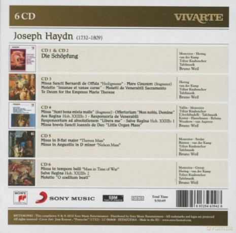 Haydn: Die Schöpfung; Heiligmesse; Theresienmesse; Nelsonmesse; Paukenmesse Etc. [6CD]
