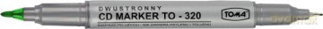 Marker do CD dwustronny zielony 320