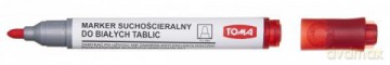 Marker do tablic okrągły czerwony