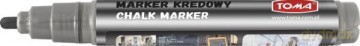 Marker kredowy 4,5mm srebrny.TOMA