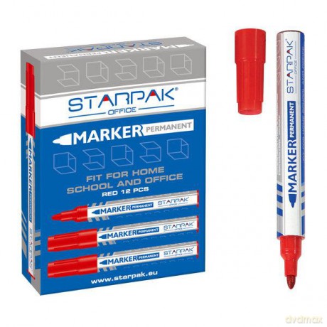 Marker perman. okr. czerwony