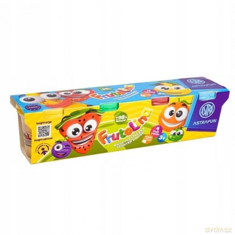 Masa plastyczna Frutolina zestaw Fun 100g x 4 szt.