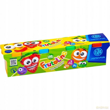 Masa plastyczna Frutolina zestaw Fun 100g x 4 szt.