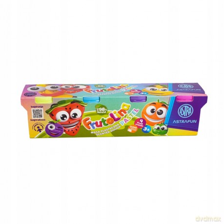 Masa plastyczna Frutolina zestaw Pastel Fun 100g. x 4 szt.