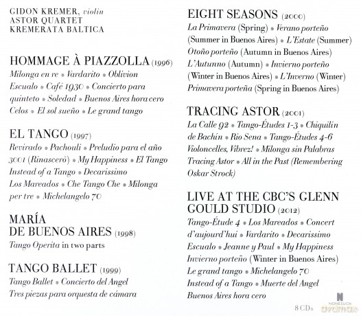 Gidon Kremer: Homage A Piazzolla-Complete A. [8CD]
