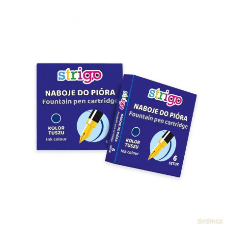 Naboje do piór wiecznych niebieskie op6szt