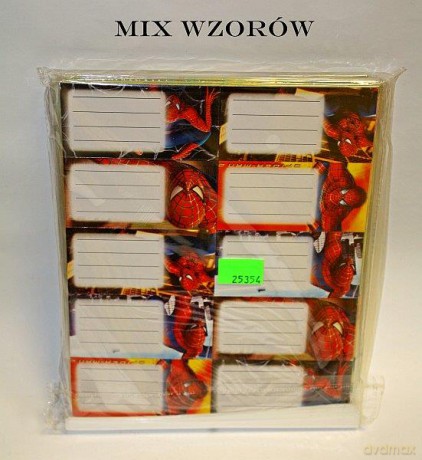 Naklejka na zeszyt mix