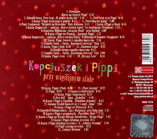 Kopciuszek i Pipi przy wigilijnym stole. Kasia i Pippi na tropie. Radiowy koncert dla dzieci (digipack) [CD]