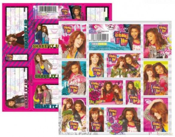 Nalepki na zeszyt Shake it up