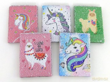 Notes Jednorożec z cekinów 500075