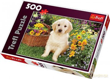 TREFL 500 El. Labradorek w ogrodzie 37160 [PUZZLE]