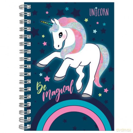 Notes spiralny A6 Jednorożec