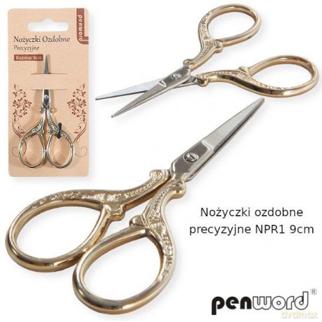 Nożyczki ozdobne precyzyjne NPR1 9 cm blister