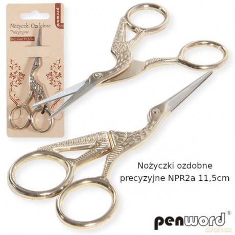 Nożyczki ozdobne precyzyjne NPR2a 11,5 cm blister
