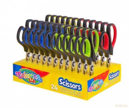 Nożyczki szkolne 13,8 cm z gumową rączką Colorino Kids 92623