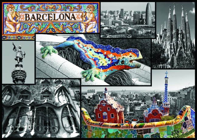 TREFL 500 El. Kolaż Barcelona 37169 [PUZZLE]