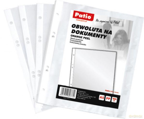Obwoluta koszulka na dokumenty A5 Clear op100