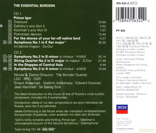 Double Decca Various: Essential Borodin [2CD]