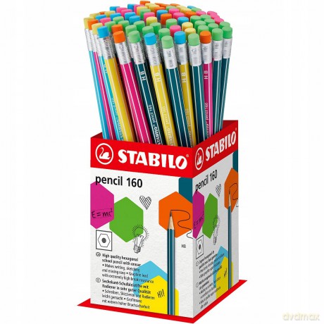 Ołówek drewniany STABILO 160 RT HB display 72 szt. 2160/72-1HB