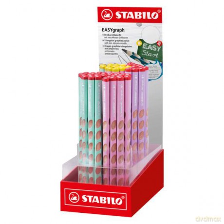 Ołówek drewniany STABILO EASYgraph Pastel HB /display 60 szt./