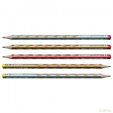 Ołówek drewniany STABILO EASYgraph S Metallic HB złoty L 325/20-HB-6