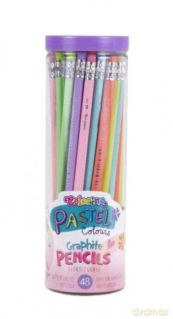 Ołówek trójkątny z gumką Pastel8 tuba Colorino Kids 80844
