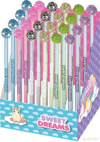 Ołówek z diamentową kulą Sweet Dreams KL10864 mix