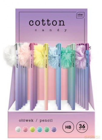 Ołówek z pomponem Cotton Candy mix
