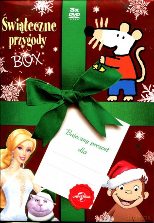 Dziecięcy box świąteczny: Barbie w opowieści wigilijnej / Mysia i gwiazdka / Ciekawski George Małpiszon i Święta  BOX [3DVD]