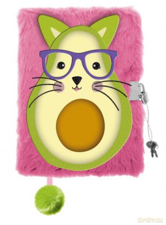Pamiętnik z kłódką 3D włochacz A5 96k My Little Friend Avocato
