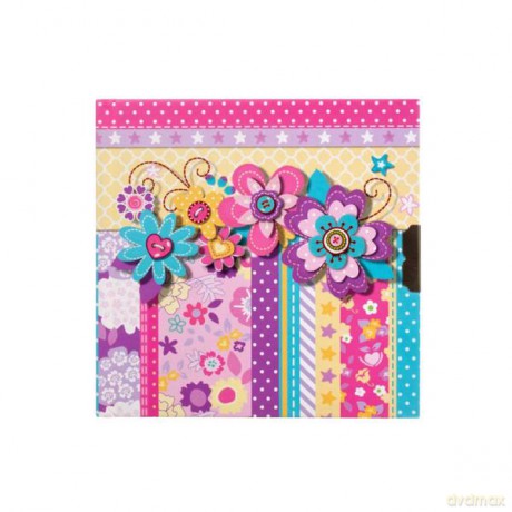 Pamiętnik zamykany 135x135 Flowers