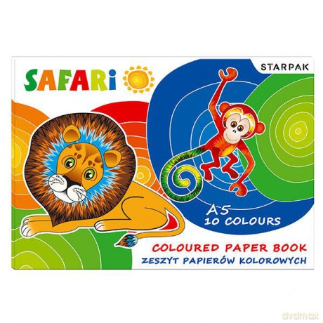 Papier kol. A5 10k Safari