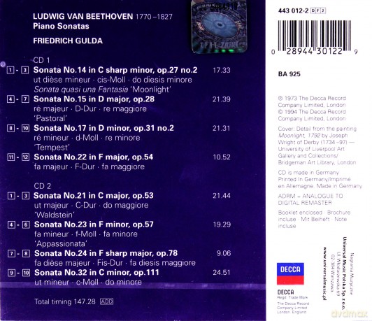 Double Decca: Beethoven/ Goulda [2CD]