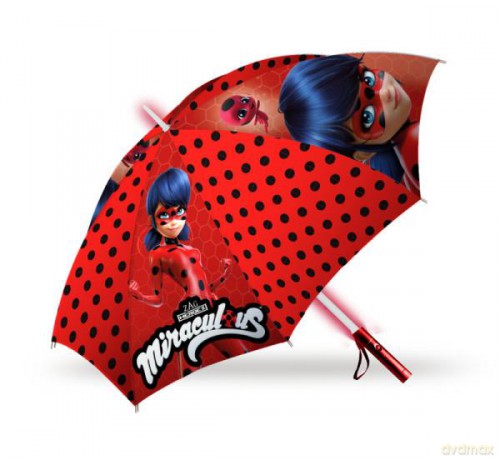 Parasolka manualna ze światełkami 46 cm Ladybug LB17105