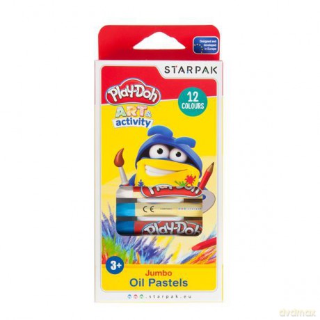 Pastele olejne 12 kolorów Jumbo Play-Doh