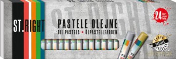Pastele olejne 24 kolory ST.RIGHT