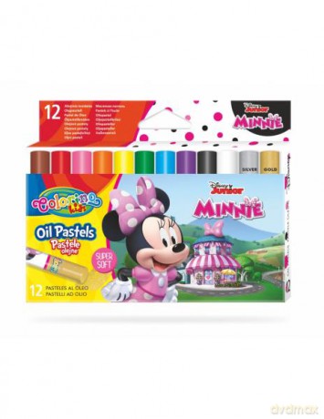 Pastele olejne trójkątne 12 kolorów Colorino Kids Minnie
