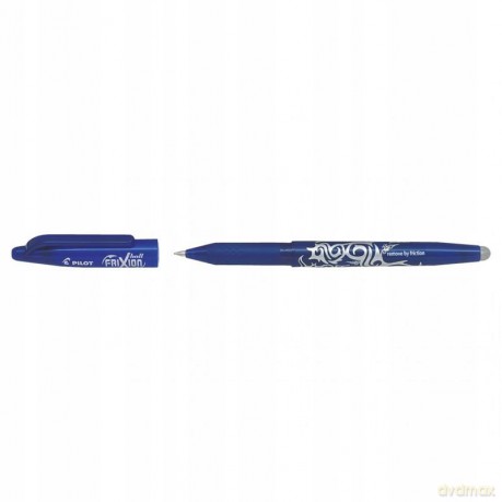 Pilot Frixion ball 0,7mm niebieski + Super Grip ze skuwką (czarny/niebieski)