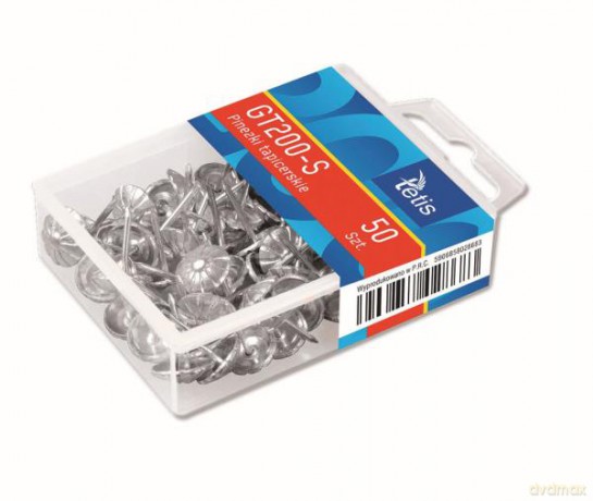 Pinezki tapicerskie srebrne 50szt
