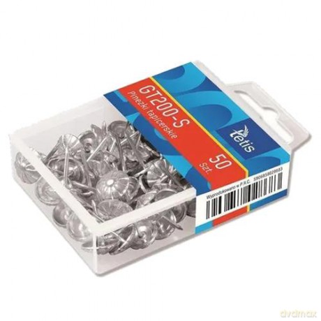 Pinezki tapicerskie srebrne 50szt