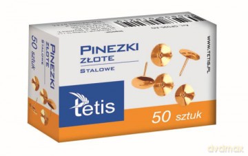 Pinezki złote 50szt.