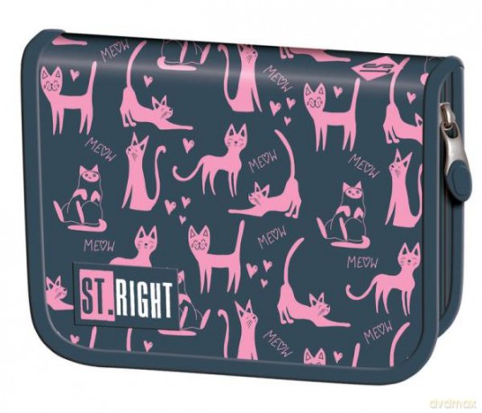 Piórnik dwuklapkowy bez wyposażenia STRIGHT PC-03 Lazy Cats