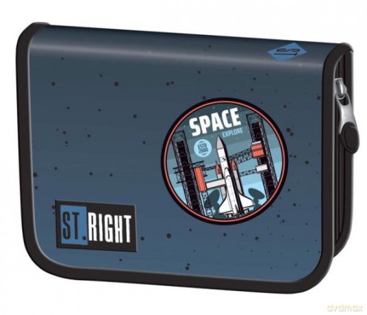 Piórnik dwuklapkowy bez wyposażenia STRIGHT PC-03 Space Moon