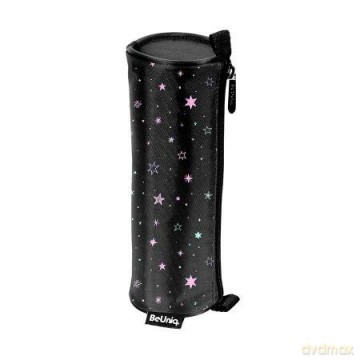 Piórnik tuba czarna gwiazdki BU23ZD-003