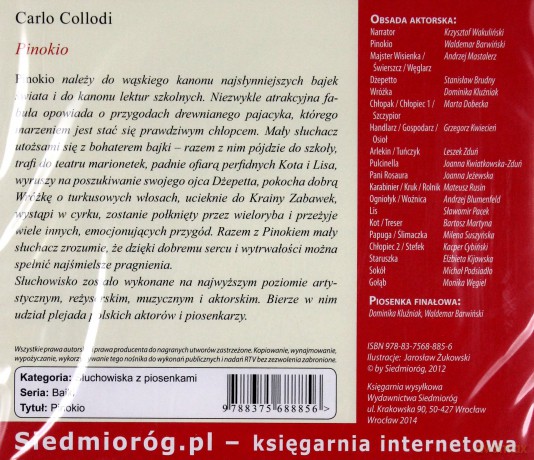 Pinokio, słuchowisko AUDIOBOOK [2CD]