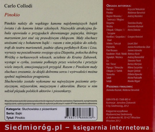 Pinokio, słuchowisko AUDIOBOOK [2CD]