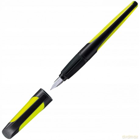 Pióro wieczne STABILO EASYbuddy czarny/limonkowy stalówka M 5031/1-41