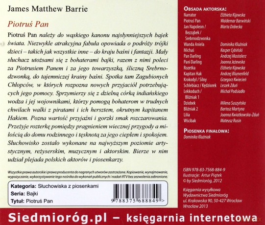 Piotruś Pan AUDIOBOOK [CD]